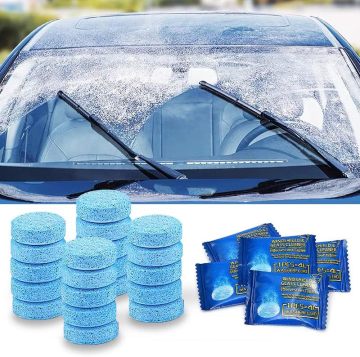 QeePei All Seasons Glass Cleaner koncentrat na szybę samochodową i tabletki z prysznic