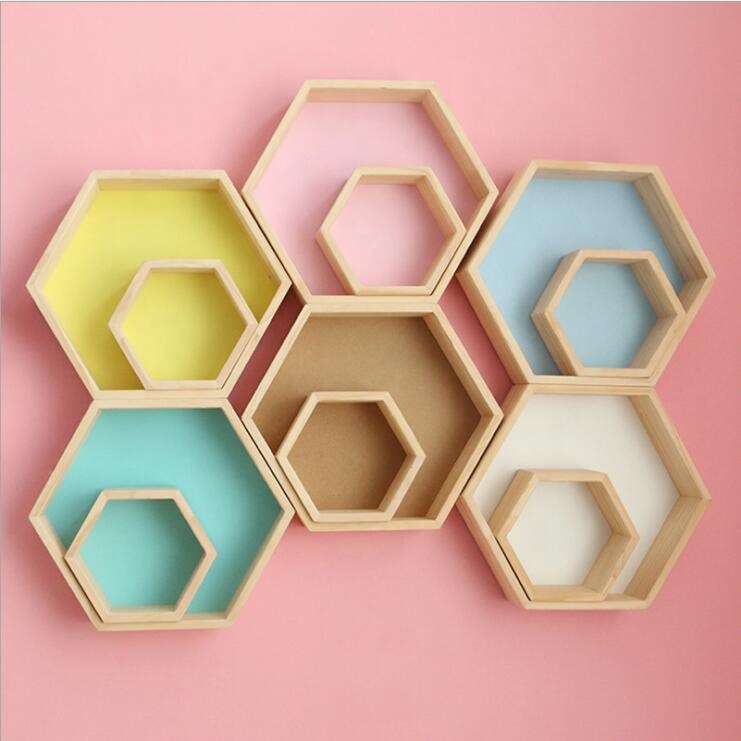 hexagonal wall rack