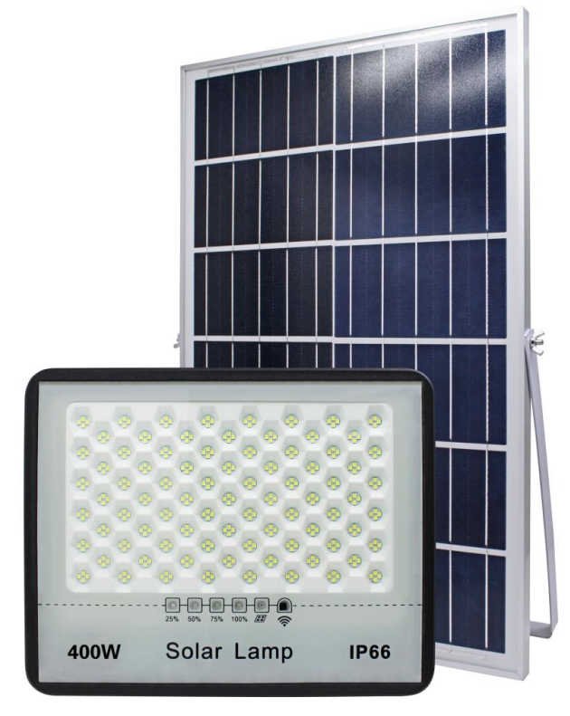 Energía solar impermeable IP65 Luz de inundación de batería grande