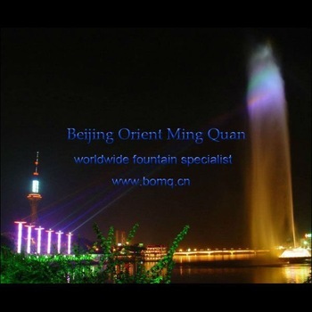 laser music fountain with 50m high spray
