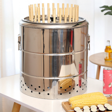 Best Quality Wholesale Outdoor Grill Set with Kebab Skewer Machine and Stereoscopic Parrilla Kamado