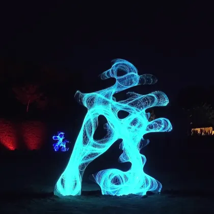 Customized Big Letter LED Light Fiber Optic Outdoor Decoration
