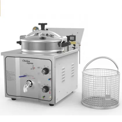 Commercial KFC Chicken Express Pressure Fryer Machine 16L Stainless Steel