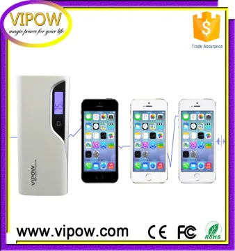VIPOW LCD power bank for mobile phone charger