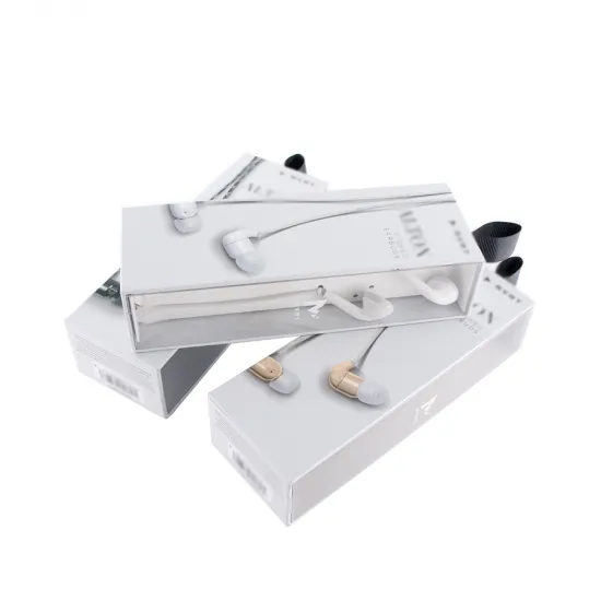 Electronic Boxes With Paper Tray For Holding Earphone