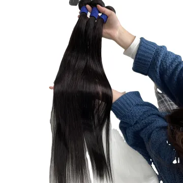 Raw Indian Virgin 40 Inch Human Hair Extension Cheap Long Straight Cuticle Aligned Human Hair Bundles Natural Hair