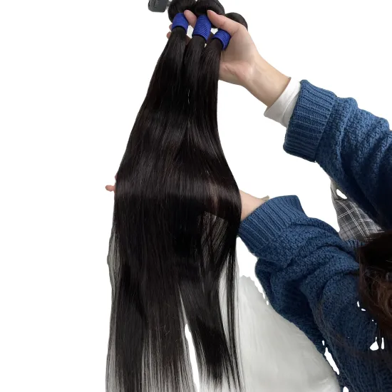 Raw Indian Virgin 40 Inch Human Hair Extension Cheap Long Straight Cuticle Aligned Human Hair Bundles Natural Hair