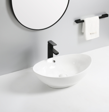 Modern Handmade Luxury Boat Design Ceramic Bathroom Sink Bowl