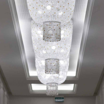 Fascinating office hall crystal chandelier pendant light