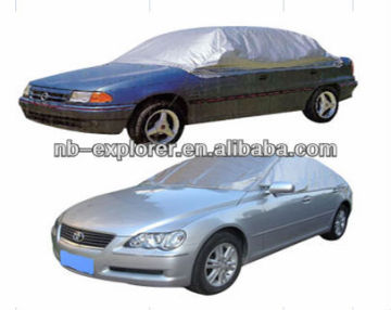 Silver coating polyester car cover/non-weave cover/waterproof cover