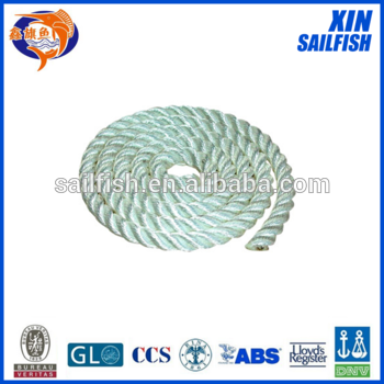white color polyester rope 3-strand twisted polyester rope