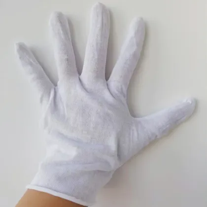White Cotton Disposable  Safety Gloves
