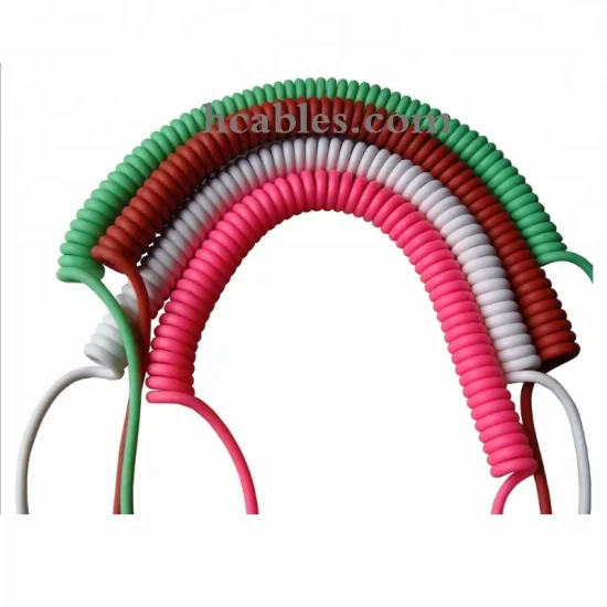ETL Certified European EURO PUR TPU PVC Coiled Cord Spiral Cable