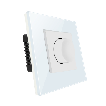 Bingoelec Modern Thick Tempered Glass Panel 500W EU UK Standard Dimmer Switch