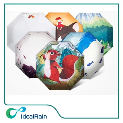 Summer UV protection The little prince printing parasol fold umbrella