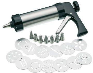 Stainless Steel Biscuit Maker Machine with Decorating Cookie Press