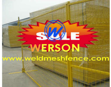 Werson America Temporary mesh Fence-powder coated