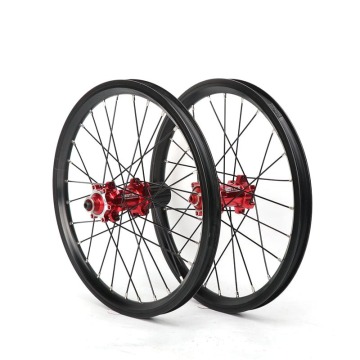 Set di ruote per biciclette freno a disco tiri da 16 pollici-Peilin 11 100-135 Ruote a doppio strato in lega di alluminio