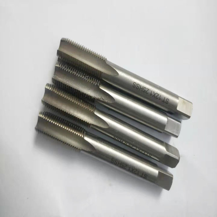 ST12 High Speed HSS Die Metric Machine Tap Stainless Steel Tin-Coated Thread Tapping Ticn Color HSS Taps for Stainless Steel