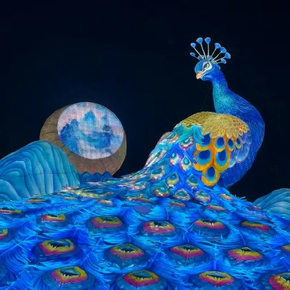 "Peacock Screen" - the perfect fusion of oriental aesthetics and smart technology