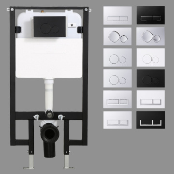 Modern Wall-Hung Dual Flush Toilet with Concealed Cistern