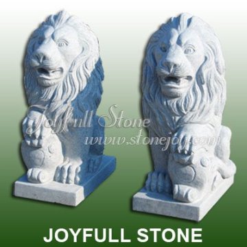 Hand-crafted Granite Lion Statue
