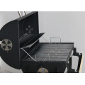 Gartentrolley im Freien Fleisch Barrel Drum Charcoal BBQ Raucher Grill mit Seitentisch