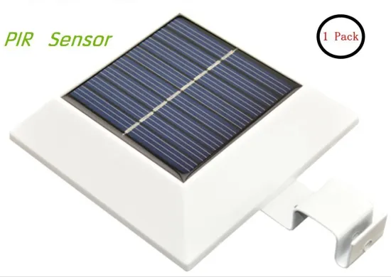 Upgraded PIR Senso 4 LED Super Bright PIR Motion Sensor Solar Powered Gutter Fence Light