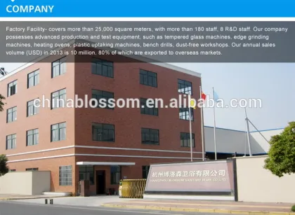 hanghzou Blossom swanstone small outdoor shower enclosures kit