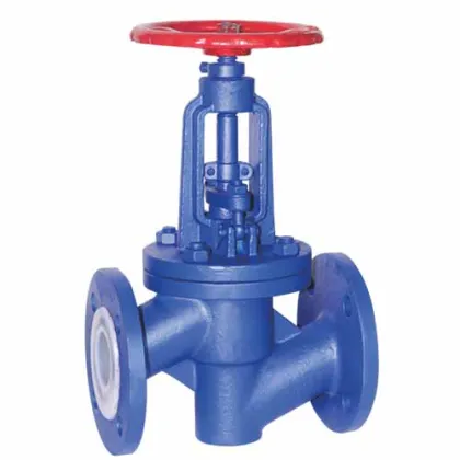 fluorine-lined globe valve