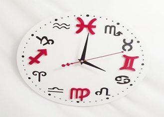 Custom Plastic Crafts Round Wall Clock Big Dial For Livingr