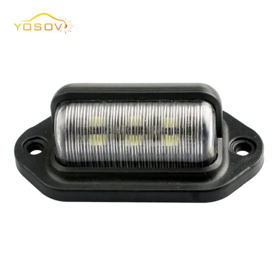 6LED High Brightness License Plate Light - Yosovlamp Universal Car Tail or Side Light (White)