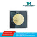 Elegante display acrílico para moedas de 6060 mm com cápsula protetora