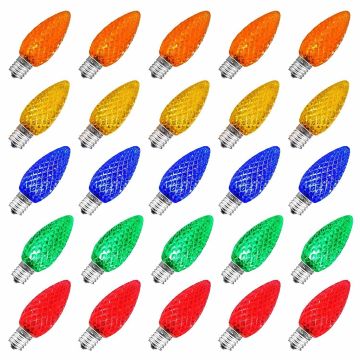 UL Omnicore LED Retrofit C9 Bulbs for Custom Christmas Light Strands