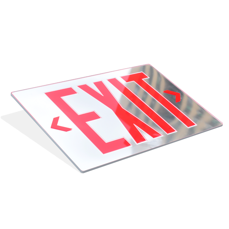 Acrylic Exit Sign Board For Emergency Light