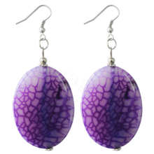 Natural Gemstone Agate Earring