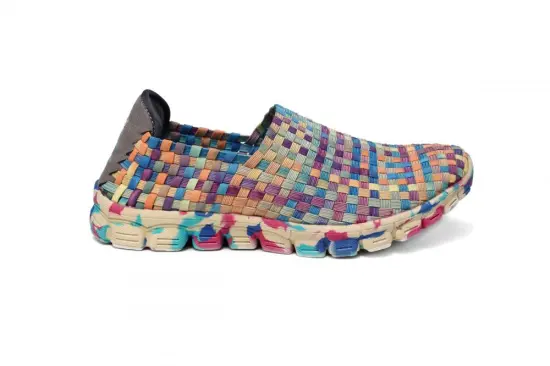 Lightweight Breathable Mesh Cross Woven Upper Loafers