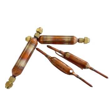 Refrigerator Copper Filter Dryer with 25G Welded Tube and 1/4 Nuts: Tail-Attached Design for Improved Efficiency