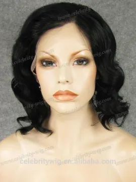hair wig short length lace front hair synthetic hair box braid wig