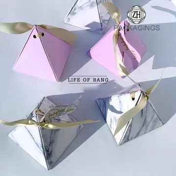 Pyramid paper bag folding European candy box