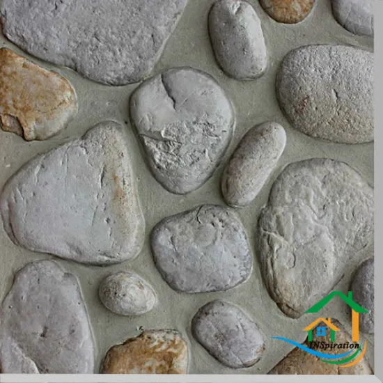 Beautiful wall decorative river stone pebble