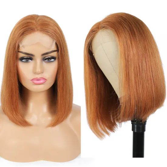 X-TRESS New Appearance Remy Brazilian Hair Natural Hair Wig For Women Short Bob 4*4 Lace Closure Human Hair Wig Lace Wigs