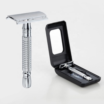 Premium Reusable Safety Razor Kit: The Ultimate Men's and Women's Shaving Solution with Travel Case