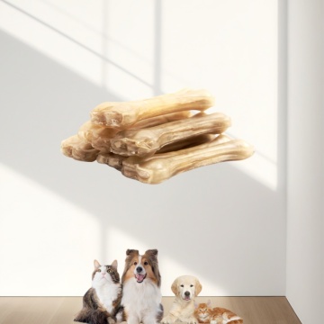 Wholesale Cowhide Bone Shape Pet Treats for Dogs