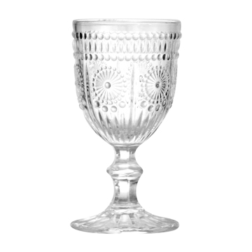 Großhandel Vintage Glass Becher: geprägte Blumenstamm -Champagner -Weinbecher