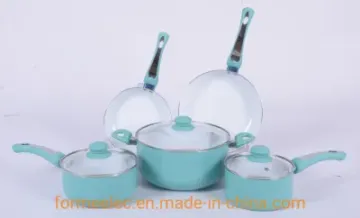 Double Layers Bottom Cookware Set 8 Pieces Set Saucepan Fry Pan Saucepot Casserole