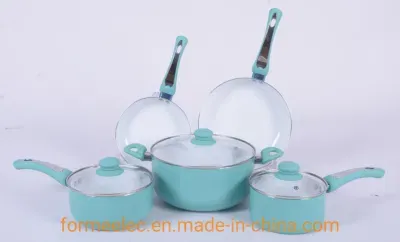 Double Layers Bottom Cookware Set 8 Pieces Set Saucepan Fry Pan Saucepot Casserole