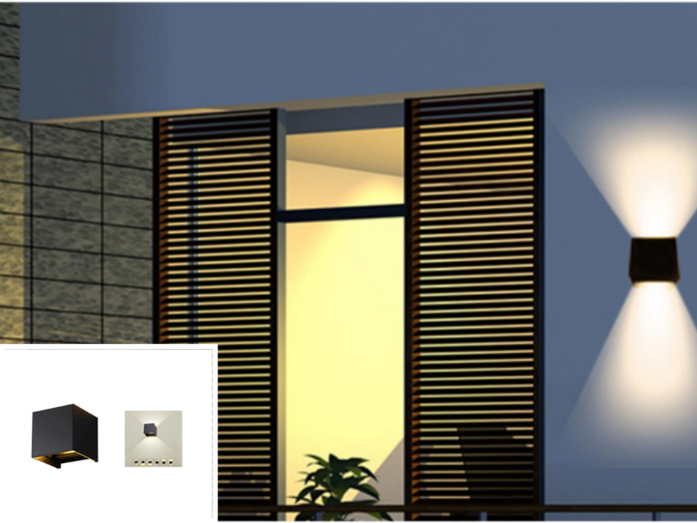 LED wall lights with bidirectional lighting