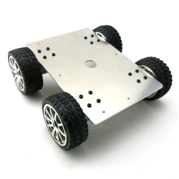 Châssis intelligent du robot en alliage en alliage en aluminium 4 roues motrices avec moteurs à engrenages