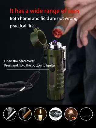 ZN ABS LED Rechargeable Lighter, Electric Cigarette Custom Lighter